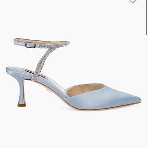 Badgley Mischka Blue Heels